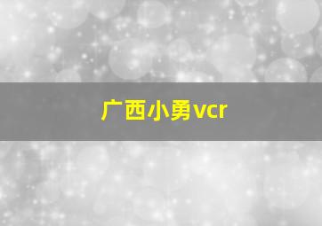 广西小勇vcr