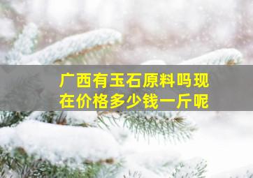 广西有玉石原料吗现在价格多少钱一斤呢