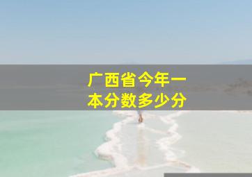 广西省今年一本分数多少分