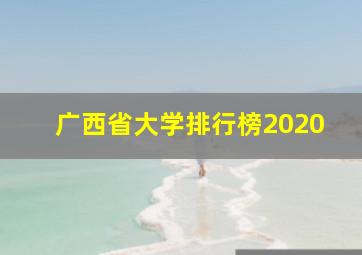 广西省大学排行榜2020