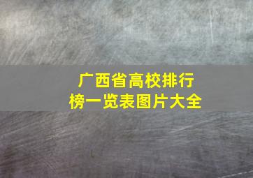 广西省高校排行榜一览表图片大全