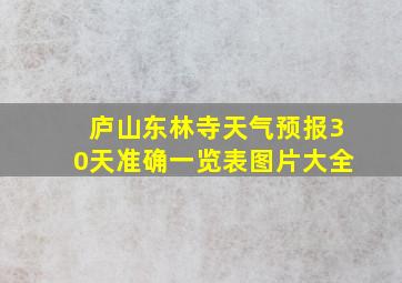 庐山东林寺天气预报30天准确一览表图片大全