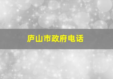 庐山市政府电话