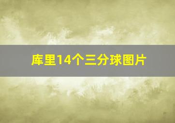 库里14个三分球图片