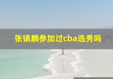 张镇麟参加过cba选秀吗