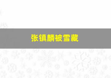 张镇麟被雪藏