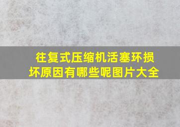 往复式压缩机活塞环损坏原因有哪些呢图片大全