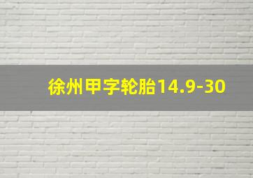 徐州甲字轮胎14.9-30