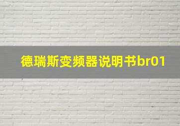 德瑞斯变频器说明书br01