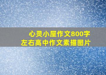 心灵小屋作文800字左右高中作文素描图片