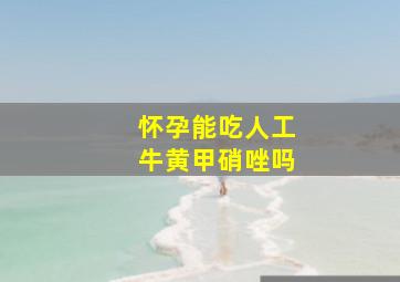 怀孕能吃人工牛黄甲硝唑吗