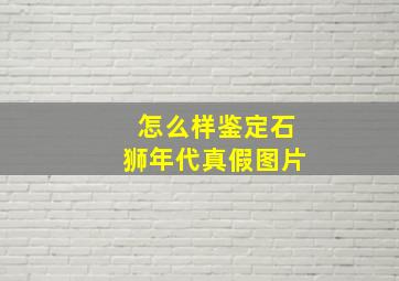 怎么样鉴定石狮年代真假图片