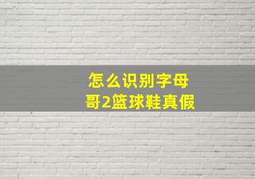 怎么识别字母哥2篮球鞋真假