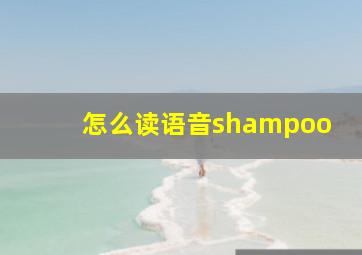 怎么读语音shampoo