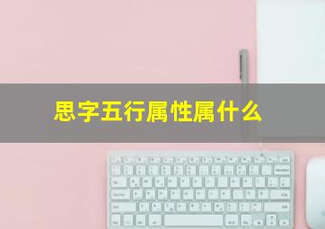 思字五行属性属什么