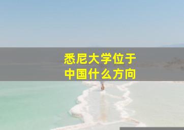 悉尼大学位于中国什么方向