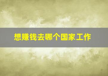 想赚钱去哪个国家工作