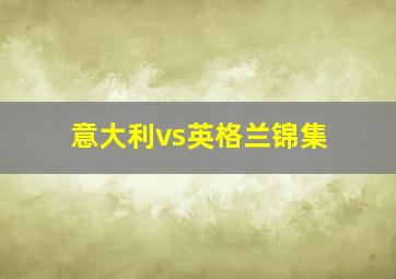 意大利vs英格兰锦集