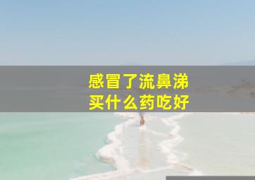 感冒了流鼻涕买什么药吃好