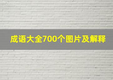 成语大全700个图片及解释