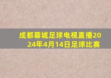 成都蓉城足球电视直播2024年4月14日足球比赛