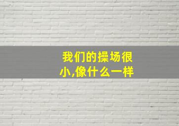 我们的操场很小,像什么一样