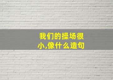 我们的操场很小,像什么造句