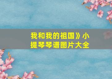 我和我的祖国》小提琴琴谱图片大全