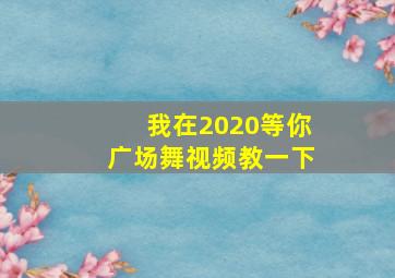 我在2020等你广场舞视频教一下