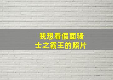 我想看假面骑士之霸王的照片