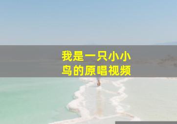 我是一只小小鸟的原唱视频