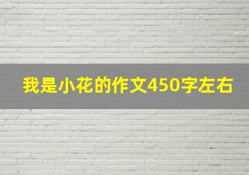 我是小花的作文450字左右