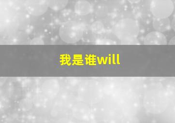 我是谁will