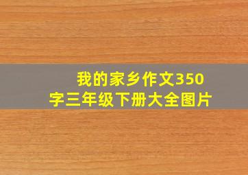 我的家乡作文350字三年级下册大全图片