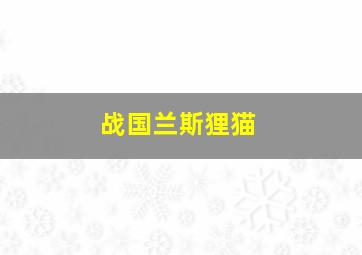 战国兰斯狸猫