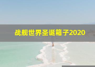 战舰世界圣诞箱子2020