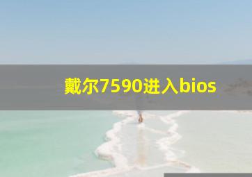 戴尔7590进入bios