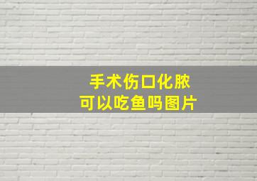 手术伤口化脓可以吃鱼吗图片