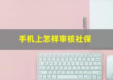 手机上怎样审核社保