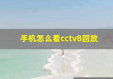 手机怎么看cctv8回放