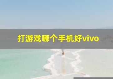 打游戏哪个手机好vivo