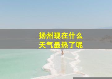 扬州现在什么天气最热了呢