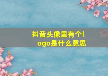 抖音头像里有个logo是什么意思