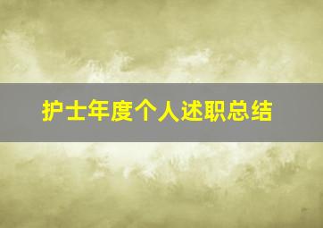 护士年度个人述职总结