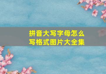 拼音大写字母怎么写格式图片大全集