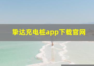 挚达充电桩app下载官网