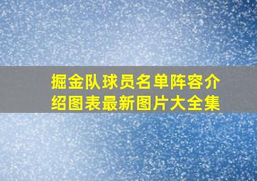 掘金队球员名单阵容介绍图表最新图片大全集