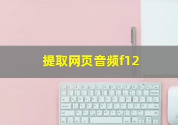 提取网页音频f12