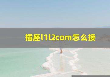 插座l1l2com怎么接