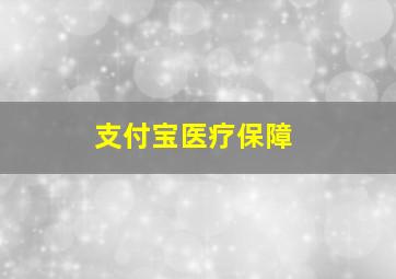 支付宝医疗保障